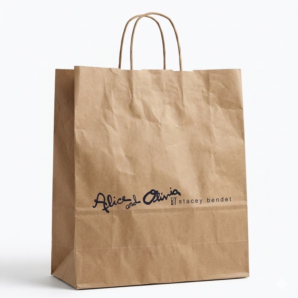 Alice + Olivia Brown Paper Bag